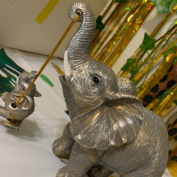 Elephant Jungle Decor African Safari Figurine Animal Mantel Table Decoration New - Picture 7 of 7